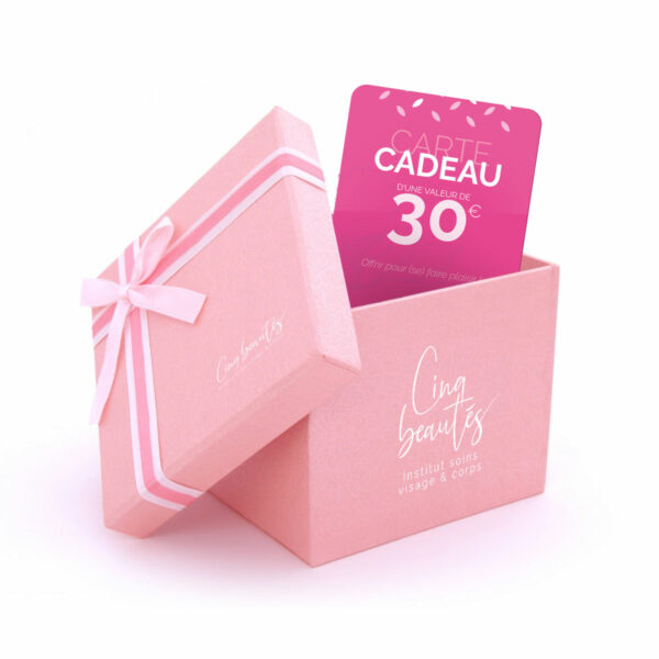 carte cadeau soins beaute 30 euros