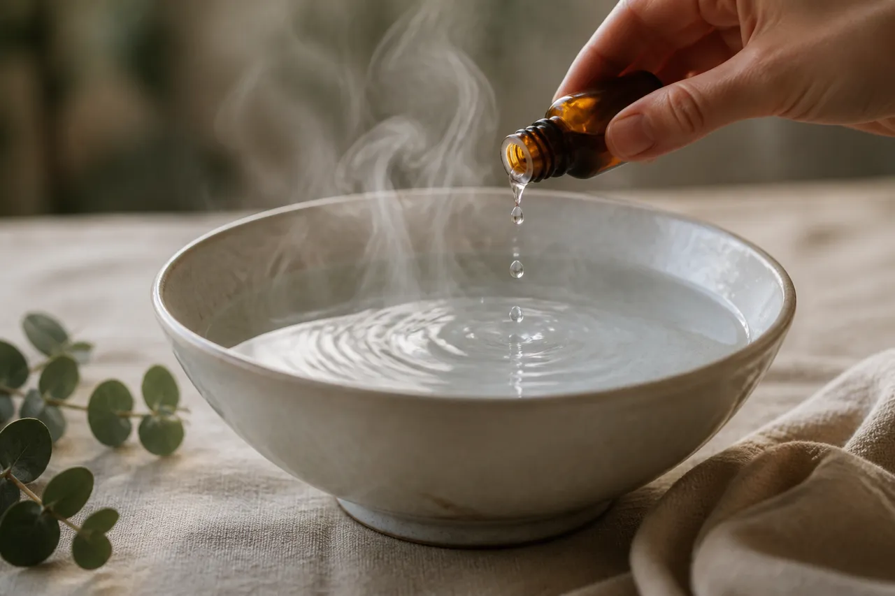 Bain de vapeur pour nettoyer la peau du visage naturellement