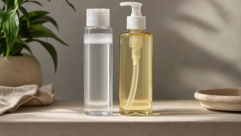 Eau micellaire ou démaquillant : deux flacons pour le visage