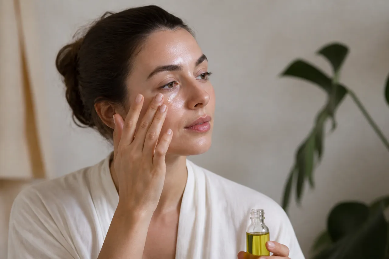 Huile d'avocat pour visage autour des rides du contour des yeux
